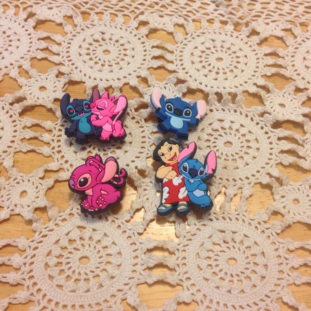 Jibbitz, Shoe Charms for CROCS or similar, Lilo & Stitch